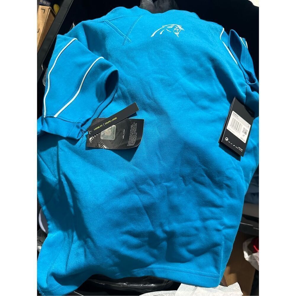 NFL Football Carolina Panthers Nike Women's Breathe Fashion Shirt XS